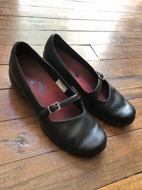 Merrell Black Mary Jane Flats with Buckle